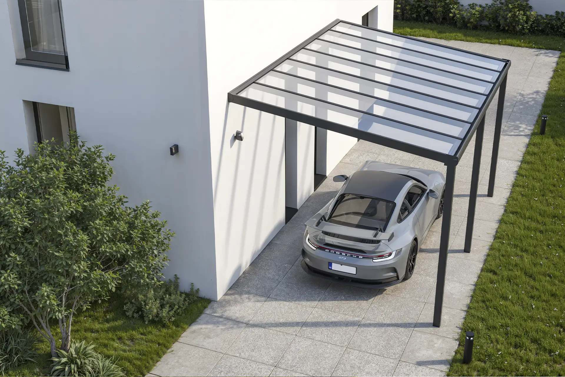 Carport Pultdach Aluminium Augsburg