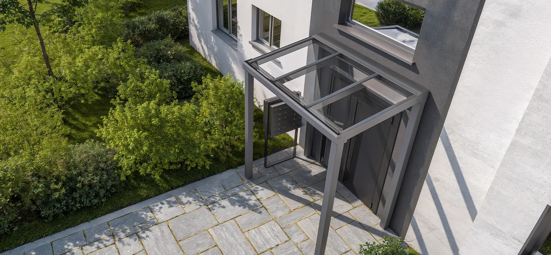 Vordach Eingangsüberdachung Augsburg