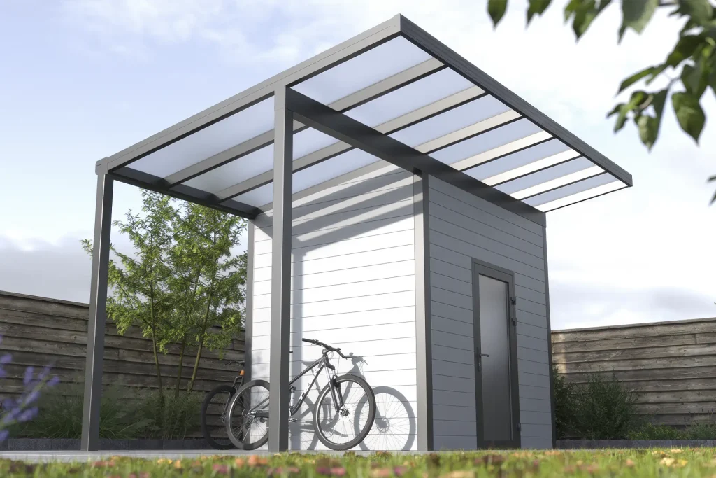 Gartenhaus Glas Aluminium