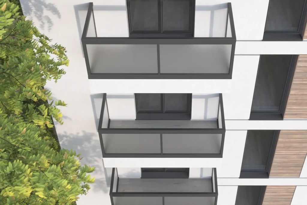 Geländer für Loggia in Augsburg Balkon