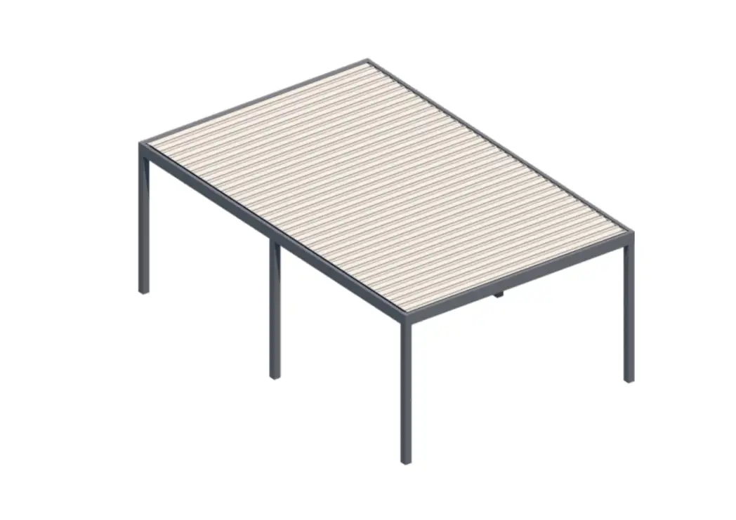 Lamellendach Pergola Augsburg Freistehend