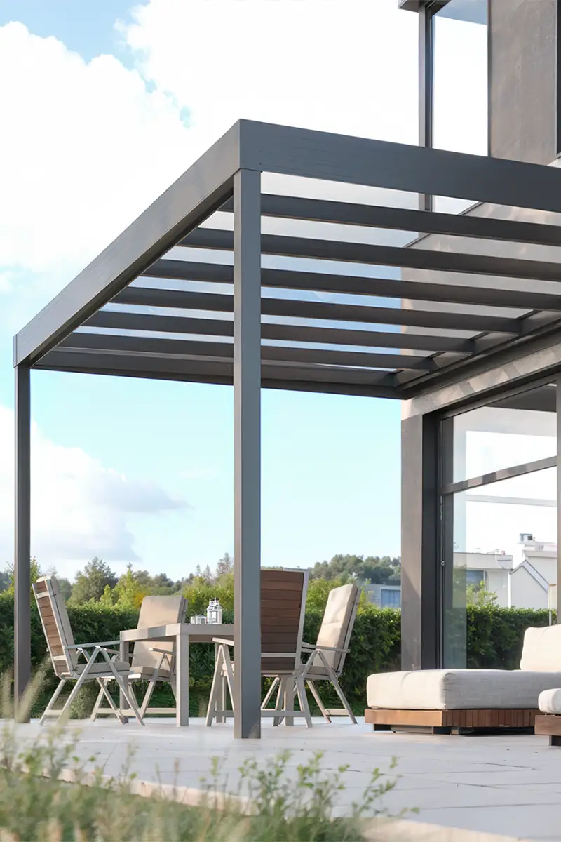 Terrassenüberdachung in Augsburg und Umgebung aus Aluminium und Glas