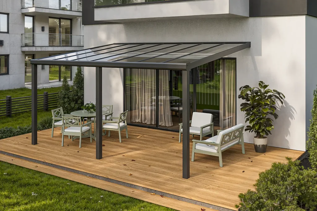 Terrassenüberdachung Haus Augsburg