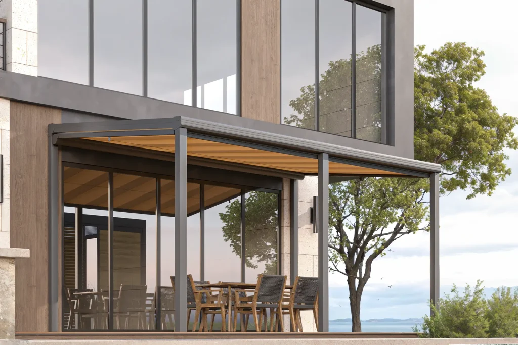 Terrassenüberdachung Markise elektrisch Augsburg