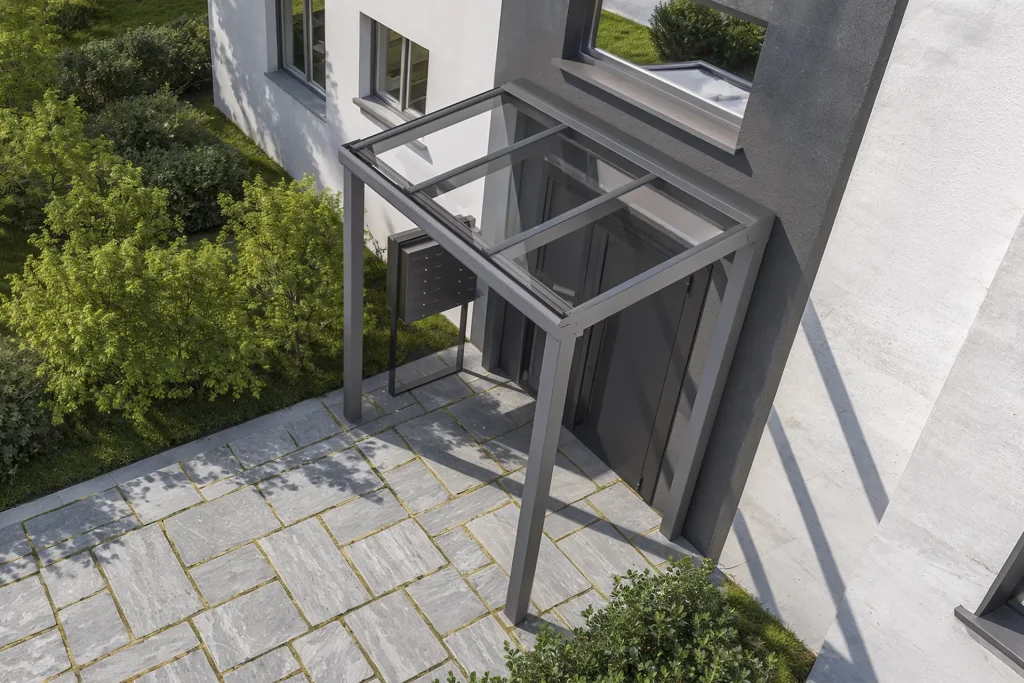 Vordach Pultdach Eingangsüberdachung Augsburg