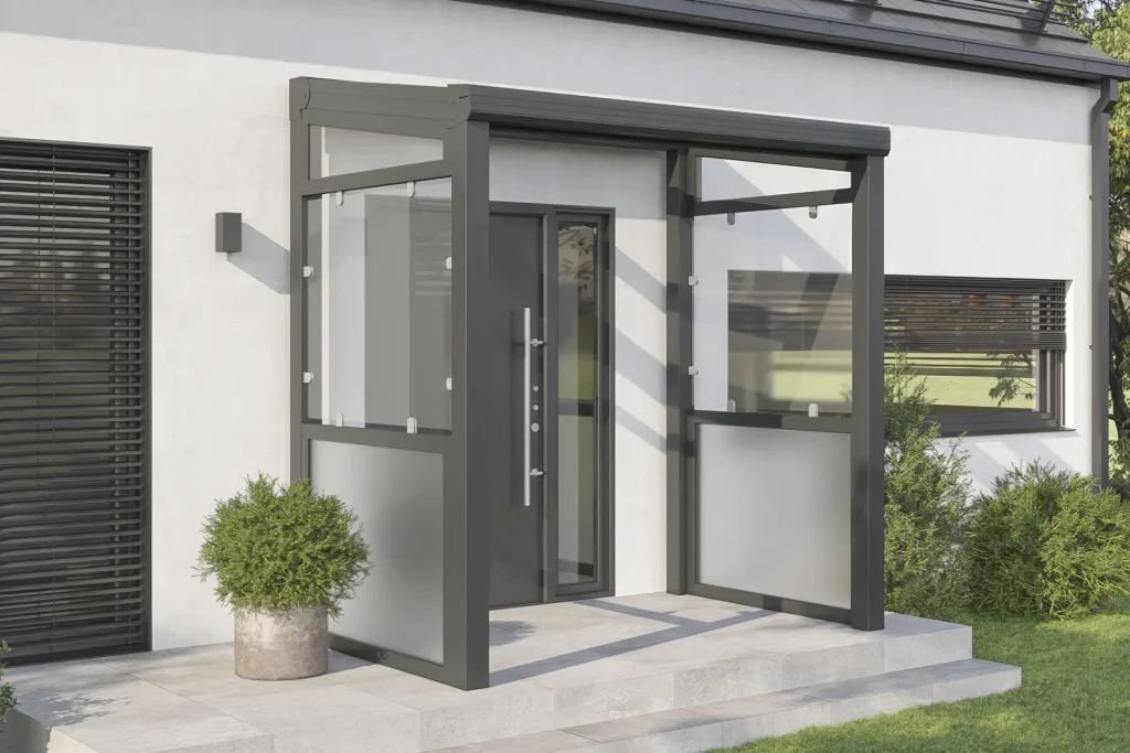 Eingangsüberdachung Augsburg