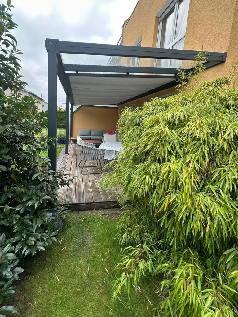 Terrassenüberdachung Neusäß Aluminium Anthrazit
