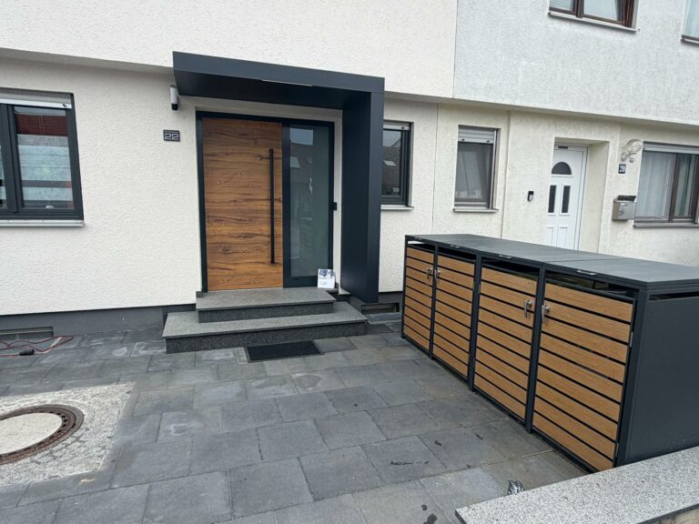Eingangsüberdachung Obermeitingen modern und hochwertig